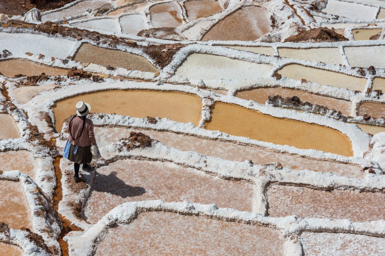 Mine sel Cuzco, Pérou