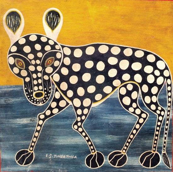 Tingatinga leopard