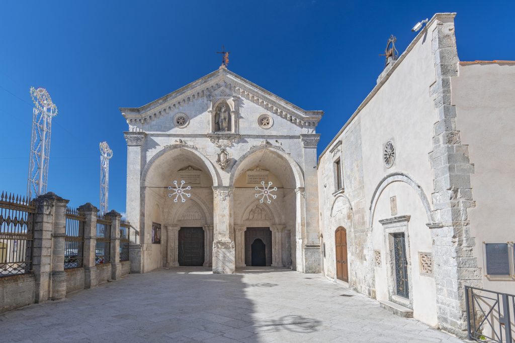 The Sanctuary of Monte Sant'Angelo, catholic sanctuary on Mount Gargano in the province of Foggia, northern Apulia, Italy.