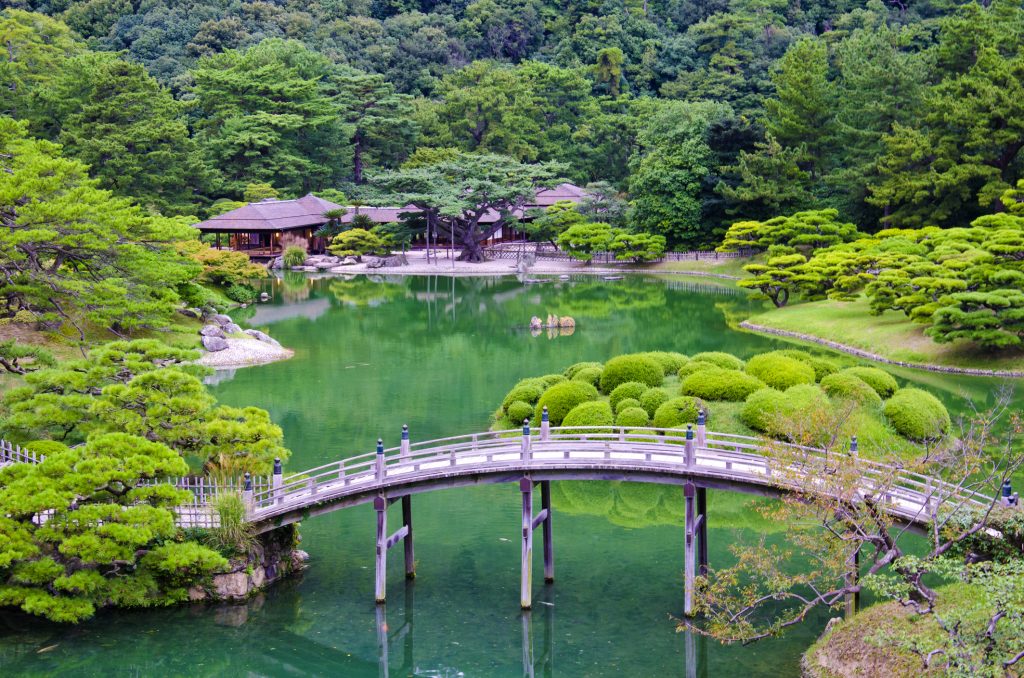 Ritsurin jardin de Takamatsu, Shikoku,
