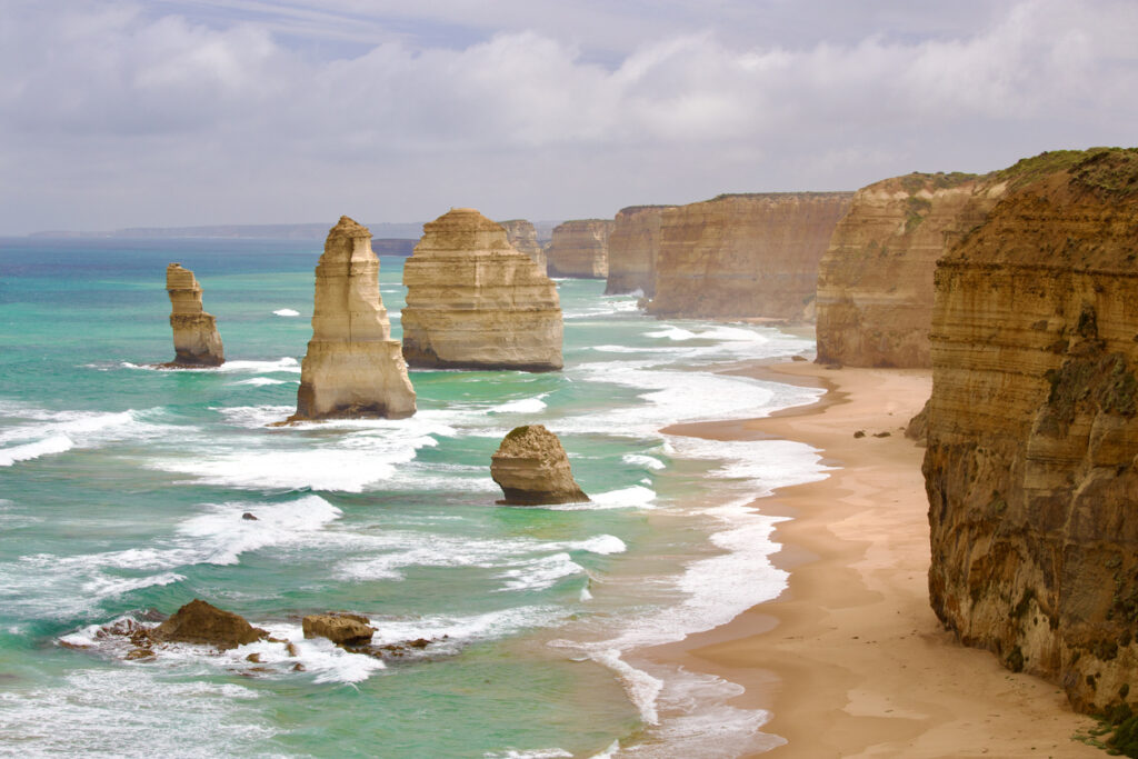 The 12 Apostles on the Great Ocean Road in Victoria Australia
