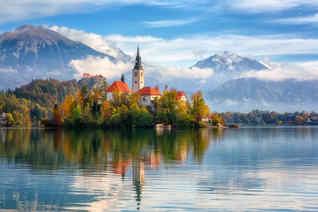 Lac bled en Slovenie, Balkans