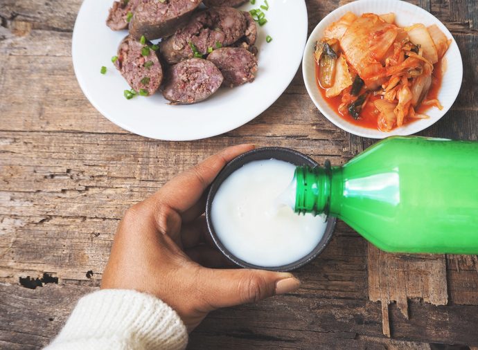 Makgeolli rice wine Korean drink